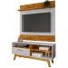 Painel Guaruja E Rack Paladio Tv 55 Pol 136 cm Naturalle Off White BECHARA