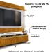 Painel Icarai E Rack Guarapari Tv 75 Pol 180 cm Naturalle Off White BECHARA