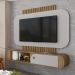 Painel Suspenso Organico Tv 55 Pol 156 cm Jurere Cinamomo Off White BECHARA
