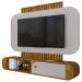 Painel Suspenso Organico Tv 55 Pol 156 cm Jurere Naturalle Off White BECHARA