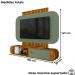 Painel Suspenso Organico Tv 55 Pol 156 cm Jurere Naturalle Pistache BECHARA