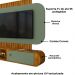 Painel Suspenso Organico Tv 55 Pol 156 cm Jurere Naturalle Pistache BECHARA