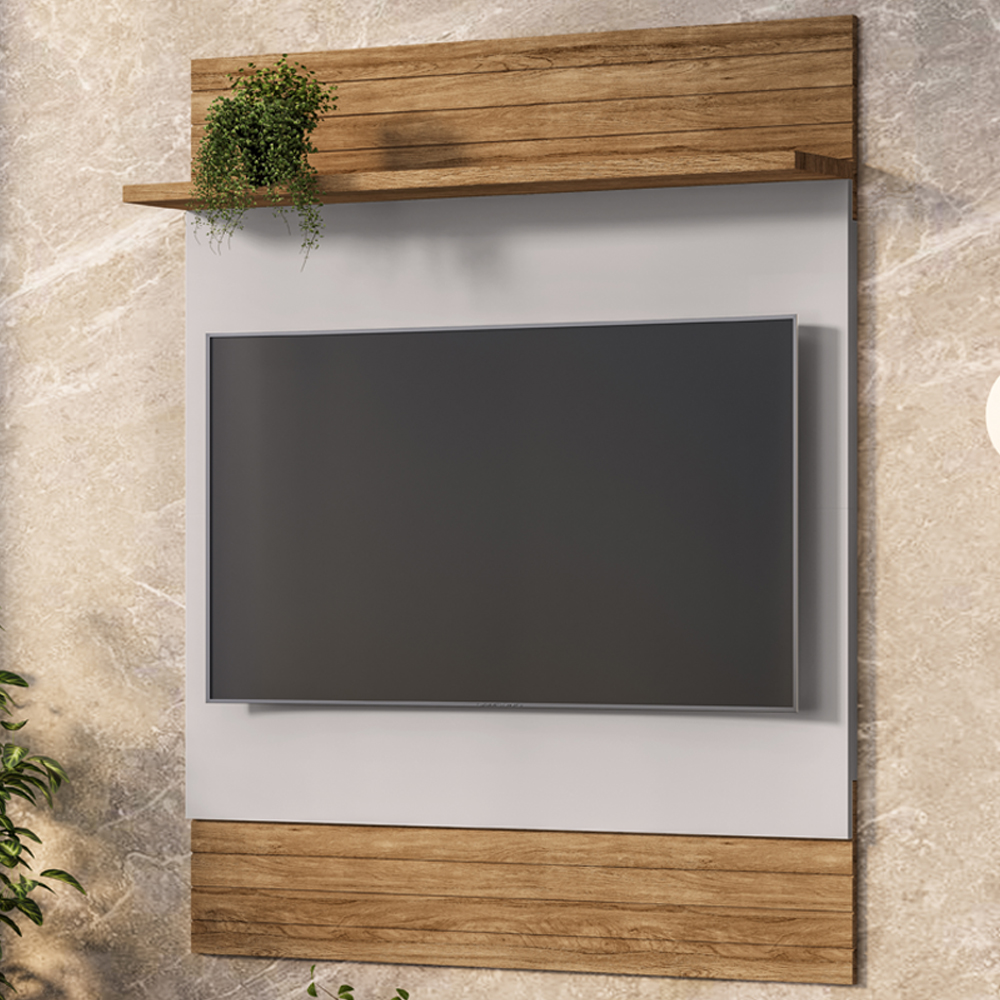 Painel Suspenso Tv 48 Pol 108 cm Guaratuba Cinamomo Off White BECHARA