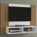 Painel Suspenso Tv 48 Pol 120 cm Navi Branco Ripado BECHARA