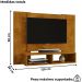 Painel Suspenso Tv 48 Pol 120 cm Navi Naturalle BECHARA