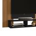 Painel Suspenso Tv 48 Pol 120 cm Navi Preto Fosco Ripado BECHARA