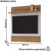 Painel Suspenso Tv 50 Pol 120 cm Angra Cinamomo Off White BECHARA