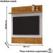 Painel Suspenso Tv 50 Pol 120 cm Angra Naturalle Off White BECHARA