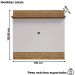 Painel Suspenso Tv 55 Pol 136 cm Guaruja Cinamomo Off White BECHARA