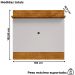 Painel Suspenso Tv 55 Pol 136 cm Guaruja Naturalle Off White BECHARA