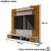 Painel Suspenso Tv 55 Pol 136 cm Ipanema Naturalle Off White BECHARA