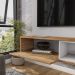 Painel Suspenso Tv 55 Pol 138 cm Paraty Cinamomo Off White BECHARA
