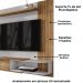 Painel Suspenso Tv 55 Pol 138 cm Paraty Cinamomo Off White BECHARA
