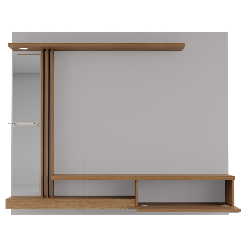 Painel Suspenso Tv 55 Pol 160 cm Denver Off White Cinamomo BECHARA
