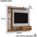 Painel Suspenso Tv 55 Pol 160 cm Denver Off White Naturalle BECHARA
