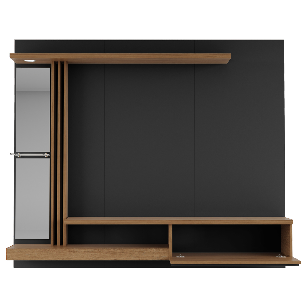 Painel Suspenso Tv 55 Pol 160 cm Denver Preto Cinamomo BECHARA