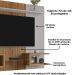 Painel Suspenso Tv 55 Pol 163 cm Atlas Off White Cinamomo BECHARA