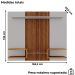 Painel Suspenso Tv 55 Pol 163 cm Atlas Off White Naturalle BECHARA