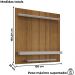 Painel Suspenso Tv 60 Pol 150 cm Leme Cinamomo Off White BECHARA