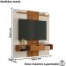 Painel Suspenso Tv 65 Pol 159 cm Lisboa Off White Naturalle BECHARA