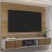Painel Suspenso Tv 65 Pol 160 cm Ambar Cinamomo Off White BECHARA