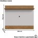 Painel Suspenso Tv 65 Pol 160 cm Aruana Cinamomo Off White BECHARA