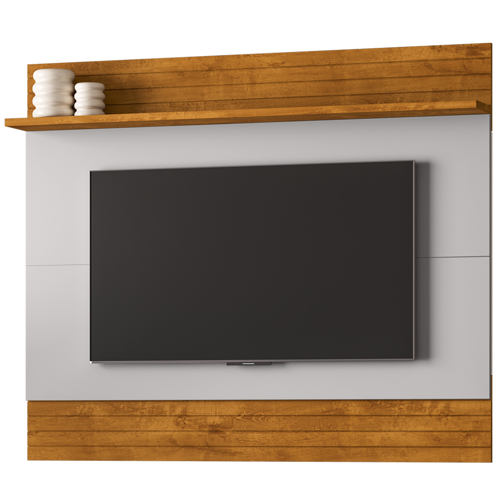 Painel Suspenso Tv 65 Pol 160 cm Aruana Naturalle Off White BECHARA