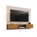 Painel para TV Formoso Off White Cinomomo Efeito Ripado