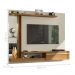 Painel para TV com Espelho e Led Thalita Off White Cinamomo