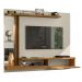 Painel para TV com Espelho e Led Thalita Off White Cinamomo