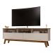 Rack 2 Portas com Nicho Samantta Off White Cinamomo