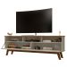 Rack 2 Portas com Nicho Samantta Off White Cinamomo