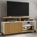 Rack Bancada Tv 52 Pol 136 cm Topazio Off White Cinamomo BECHARA