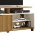 Rack Bancada Tv 52 Pol 136 cm Topazio Off White Cinamomo BECHARA