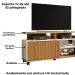 Rack Bancada Tv 52 Pol 136 cm Topazio Off White Cinamomo BECHARA