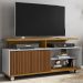 Rack Bancada Tv 52 Pol 136 cm Topazio Off White Naturalle BECHARA