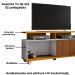 Rack Bancada Tv 52 Pol 136 cm Topazio Off White Naturalle BECHARA