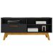 Rack Bancada Tv 55 Pol 136 cm Paladio Preto Fosco BECHARA