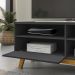 Rack Bancada Tv 55 Pol 136 cm Paladio Preto Fosco BECHARA