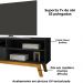 Rack Bancada Tv 55 Pol 136 cm Paladio Preto Fosco BECHARA