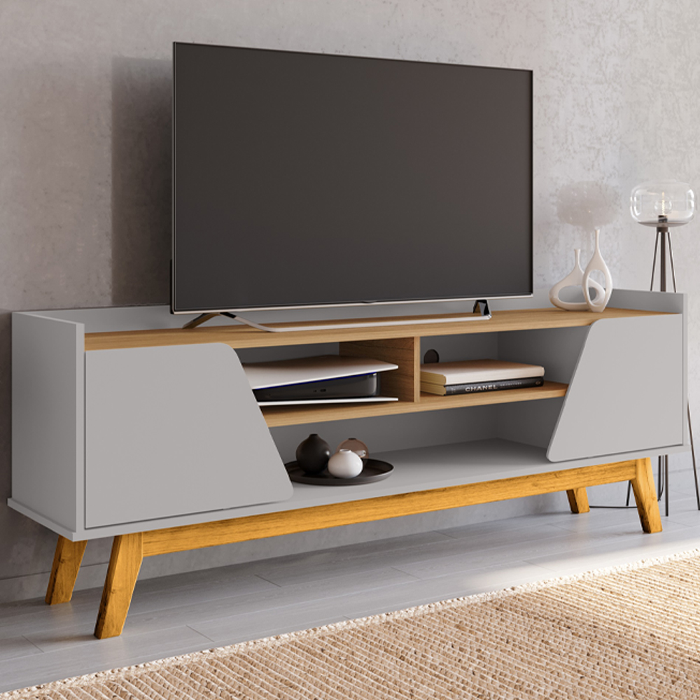 Rack Bancada Tv 65 Pol 160 cm Turim Off White Cinamomo BECHARA