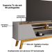 Rack Bancada Tv 65 Pol 160 cm Turim Off White Cinamomo BECHARA