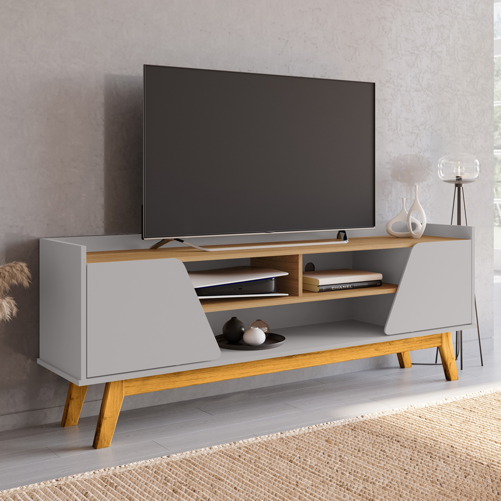 Rack Bancada Tv 65 Pol 160 cm Turim Off White Cinamomo BECHARA