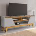 Rack Bancada Tv 65 Pol 160 cm Turim Off White Naturalle BECHARA