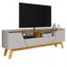 Rack Bancada Tv 70 Pol 180 cm Florenca Off White Naturalle BECHARA