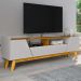 Rack Bancada Tv 70 Pol 180 cm Florenca Off White Naturalle BECHARA