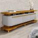 Rack Bancada Tv 75 Pol 180 cm Guarapari Naturalle Off White BECHARA