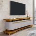 Rack Bancada Tv 75 Pol 180 cm Guarapari Naturalle Off White BECHARA
