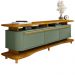 Rack Bancada Tv 75 Pol 180 cm Guarapari Naturalle Pistache BECHARA