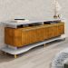 Rack Bancada Tv 75 Pol 180 cm Guarapari Off White Naturalle BECHARA